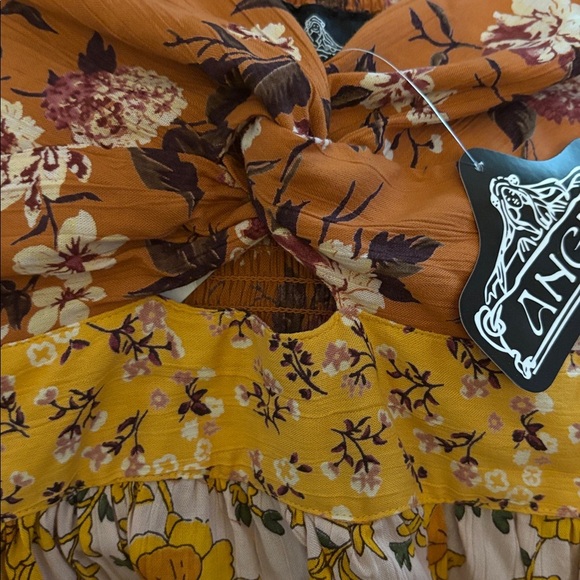 Angie V NECK TWIST FRONT KEYHOLE CUT OUT MAXI DRESS - Picture 6 of 7